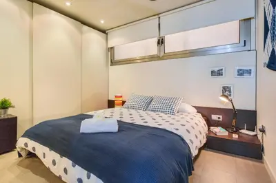 Cama o camas de una habitación en Lets Holidays garden house in front of the beach
