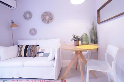 Zona de estar de Budget Beach Studio 24