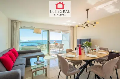 Zona de estar de Palamós BeachFront Apartment