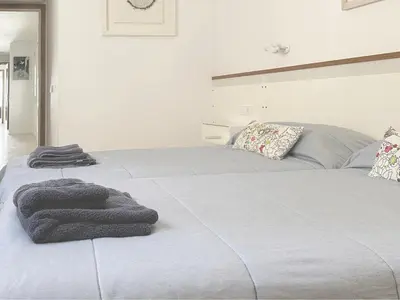 Cama o camas de una habitación en Magnificent apartment at the sea front of Tossa de Mar