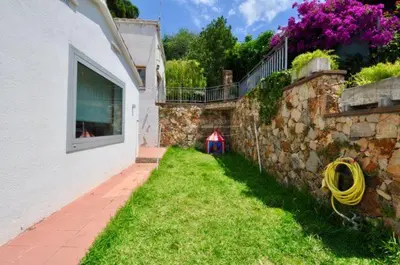 Jardín al aire libre en Villa Valentina