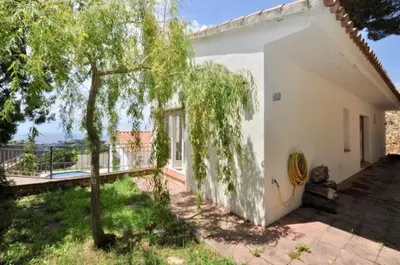 Jardín al aire libre en Villa Valentina