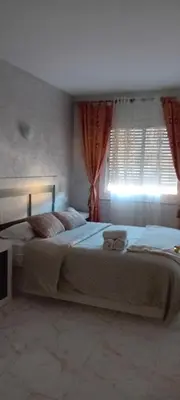Cama o camas de una habitación en Apartamento vacaciones