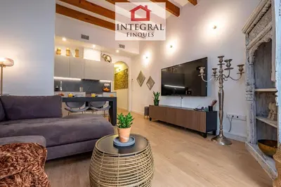 Una televisión o centro de entretenimiento en Apartaments Ca la Somiada