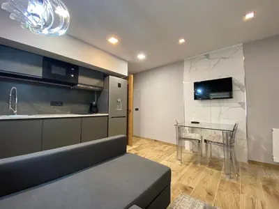 Una cocina o zona de cocina en Tomas apartamentos Sagaro