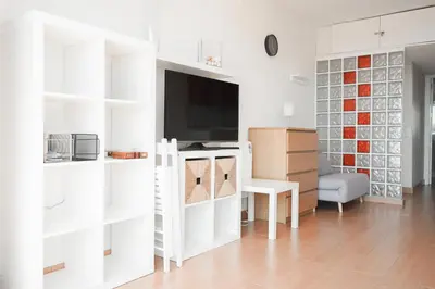 Una televisión o centro de entretenimiento en Loft Ponent, Sant Pol de Mar