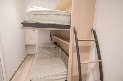 Cama o camas de una habitación en Dúplex Cortey