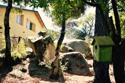 Jardín al aire libre en Casa Feliz
