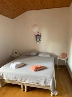 Cama o camas de una habitación en Casa Feliz