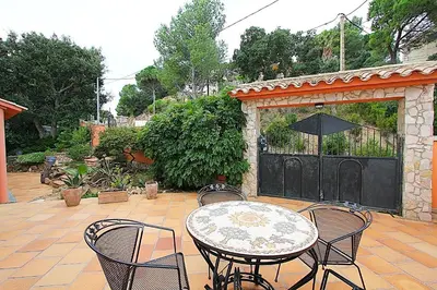 Jardín al aire libre en Villa Alta Vista