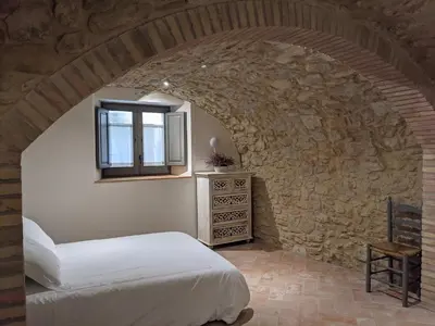 Cama o camas de una habitación en Can Puig CAVE