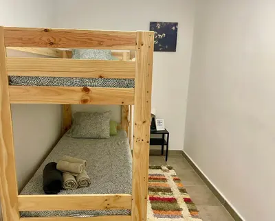 Cama o camas de una habitación en Apartamento el Cau, acogedor y cerca del Montseny
