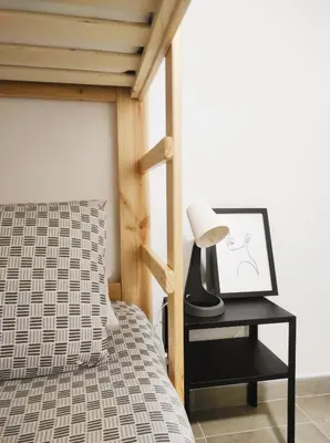 Cama o camas de una habitación en Apartamento el Cau, acogedor y cerca del Montseny