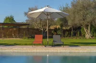 Jardín al aire libre en Hotel Mas del Sol