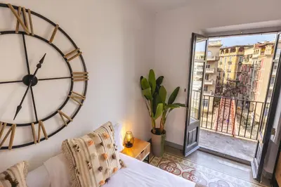 Cama o camas de una habitación en Bravissimo Rambla River View