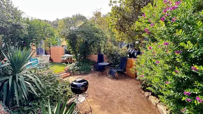Jardín al aire libre en CASA CON JARDÍN A 35 METROS DE LA PLAYA. BR.