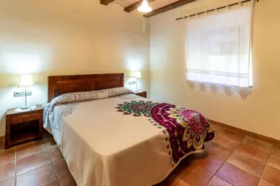 Cama o camas de una habitación en Casa Rural Can Ginesta