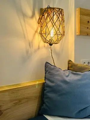 Cama o camas de una habitación en Hostal Sa Teula