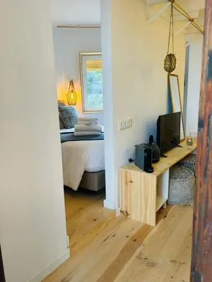 Una cocina o zona de cocina en Hostal Sa Teula