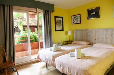 Cama o camas de una habitación en Kerstin Bruns - Apartamento la Illa with sea view