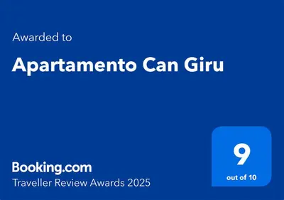 Certificado, premio, señal o documento que está expuesto en Apartamento Can Giru
