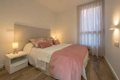 Cama o camas de una habitación en X-3 CALELLA DE PALAFRUGELL 6 PaX