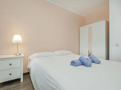 Cama o camas de una habitación en Apartment Seaview Salions by Interhome