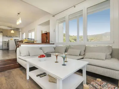 Zona de estar de Apartment Seaview Salions by Interhome