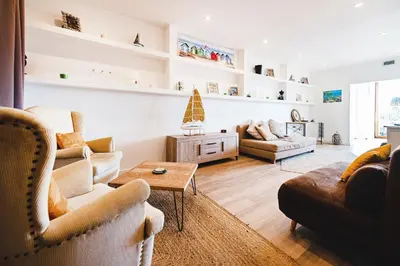 Zona de estar de Apartamento Palmeras en Platja d'Aro