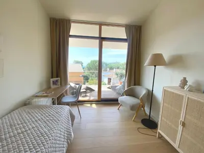 Cama o camas de una habitación en CL-2 CALELLA DE PALAFRUGELL 8 Pax