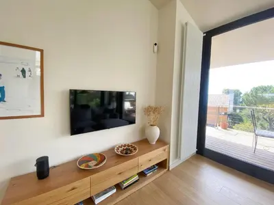 Una televisión o centro de entretenimiento en CL-2 CALELLA DE PALAFRUGELL 8 Pax