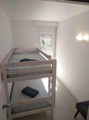 Cama o camas de una habitación en BLANES APARTAMENTO