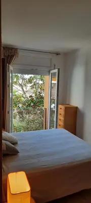 Cama o camas de una habitación en Apartamento de standing Calella de Palafrugell