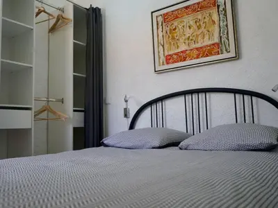 Cama o camas de una habitación en Welcoming Holiday Home in Santa Cristina d'Aro near Forest