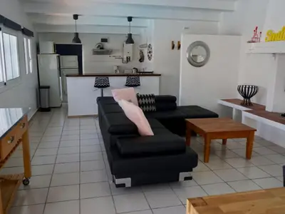 Zona de estar de Welcoming Holiday Home in Santa Cristina d'Aro near Forest