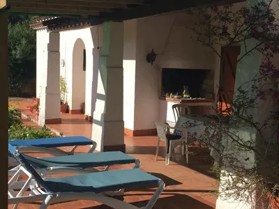 Plano de Beautiful detached air-conditioned villa close to sandy beach, shops and restaurants