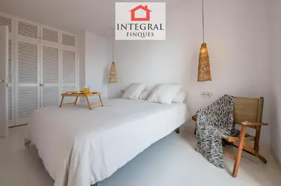 Cama o camas de una habitación en Palamós Moonlight Apartment