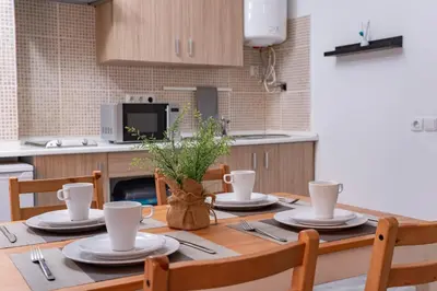 Una cocina o zona de cocina en RESIDENCE du SOLEIL