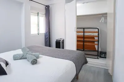 Cama o camas de una habitación en RESIDENCE du SOLEIL