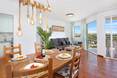 Zona de estar de Santa Susanna Sunrise Apartment