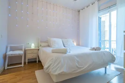 Cama o camas de una habitación en HomeHolidaysRentals Plume - Costa Barcelona