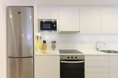 Una cocina o zona de cocina en LETS HOLIDAYS NICE APARTMENT with BIG TERRACE IN TOSSA