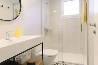 Un baño de LETS HOLIDAYS NICE APARTMENT with BIG TERRACE IN TOSSA