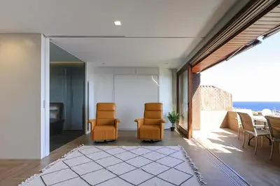 Zona de estar de Lets Holidays Modern sea views apartment
