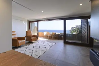 Zona de estar de Lets Holidays Modern sea views apartment
