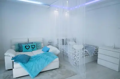 Cama o camas de una habitación en Apartamento Séptimo cielo primera línea de mar
