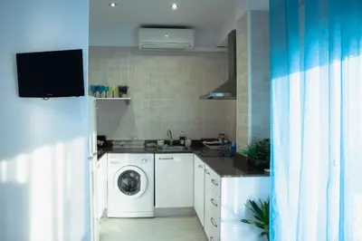 Una cocina o zona de cocina en Apartamento Séptimo cielo primera línea de mar