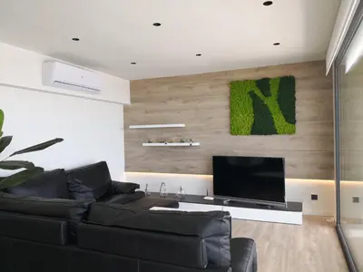 Una televisión o centro de entretenimiento en Aiguaneu Luxury Nàutic