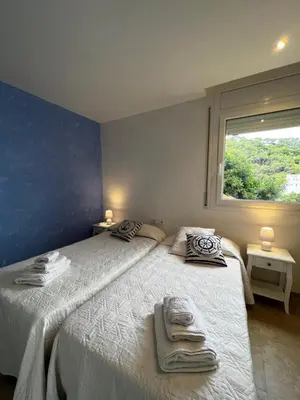 Cama o camas de una habitación en Villa Sa Calma