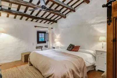 Cama o camas de una habitación en Masia 1612. Muy cerca de las playas. Costa Brava